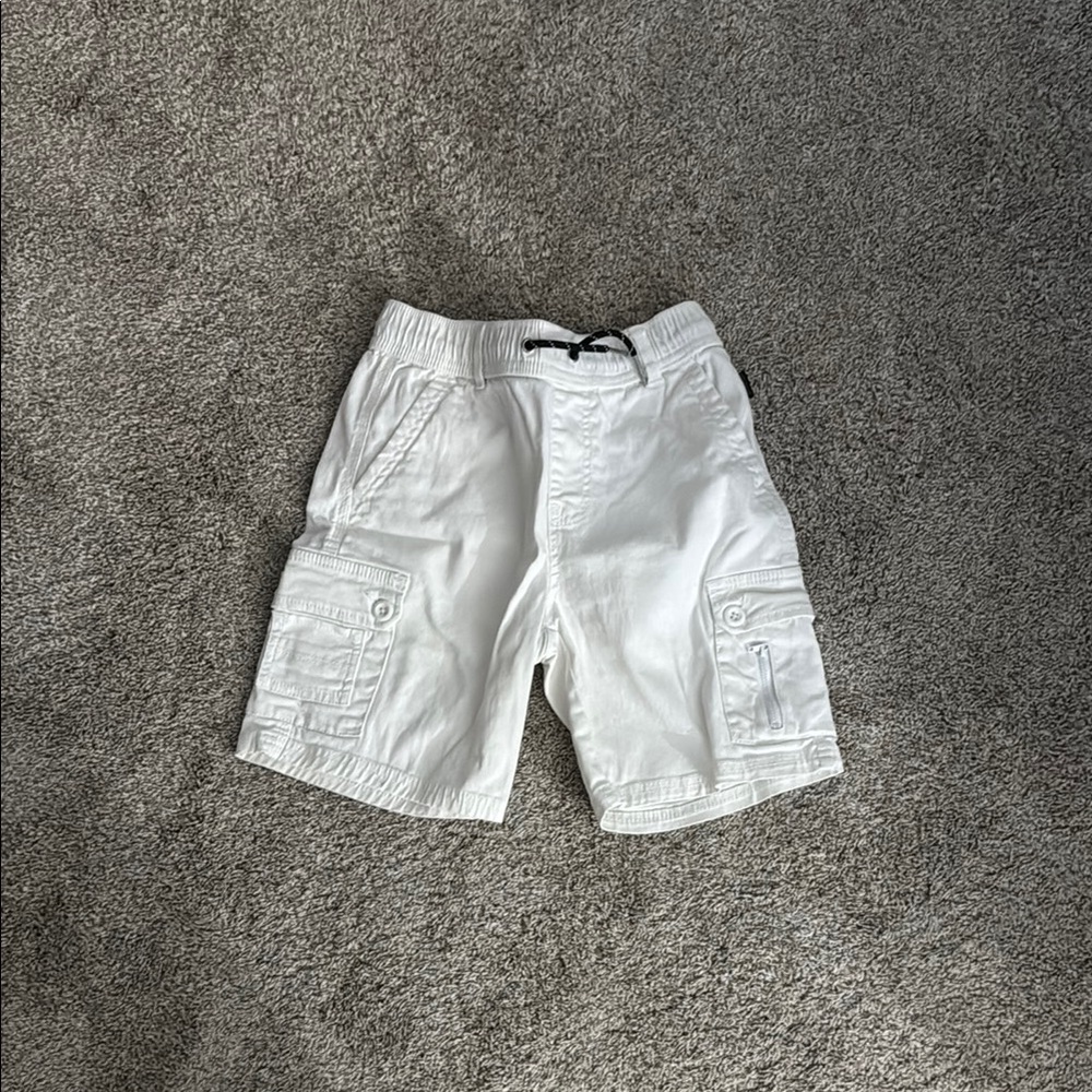 White Cargo Shorts